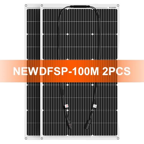 Panneau Solaire Flexible, 100W de Puissance, Design Léger, 200W (1/2)