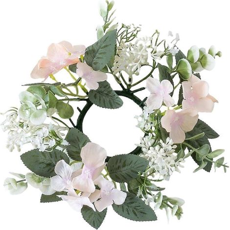 Couronne de bougies de mariage, fleurs artificielles, plantes, champagne (1/5)