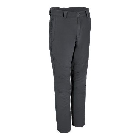 Pantalón de trekking elástico con pinzas en las rodillas, tejido bi-elástico complex JASPER S Gris carbón