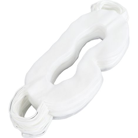 Lot de 50 protections anti-transpiration VR respirantes et jetables avec cordon, blanches. (1/5)
