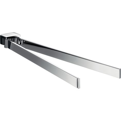 emco loft toalleros para toallas de mano, 2-brazo, orientable,