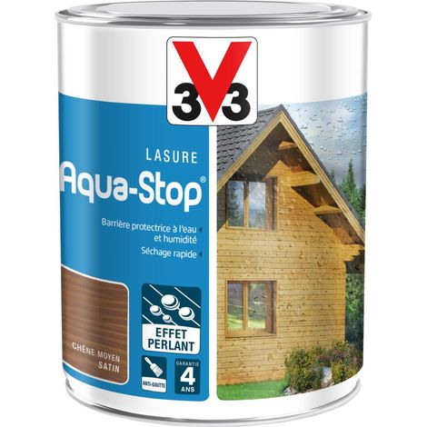 Lasure Aqua-Stop® V33 Chêne moyen Satin 1L