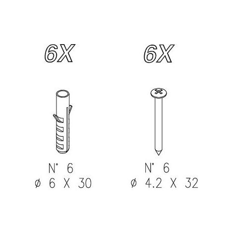 KIT VITI E TASSELLI PER BOX DOCCIA HEXA- SAMO- pezzi 1