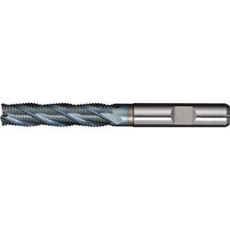 TECWERK Schaftfräser DIN 844 Typ HR D.12mm Einsatz-L.63mm HSS-Co5 TiCN Weldon TW (1/2)