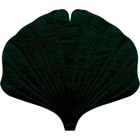 Tapis de sol feuille molletonné bébé enfant ginkgo biloba - Vert foncé (1/5)