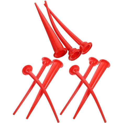 Pointe Allongée en Caoutchouc Rouge de Calfeutrage Kit de 9 Embouts Structure Souple Ultra Longue, Application Précise, pour Tube de Calfeutrage, Améliore L’efficacité (1/5)