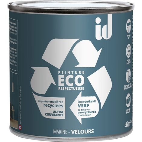 PEINTURE ECO RESPECTUEUSE VELOURS MARINE 500ML - ID Paris (1/3)