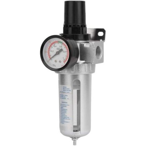 PA Luftfilterregler, 1/2\" BSP Kompressor-Feuchtigkeits-Wasserabscheider-Filterregler (1/5)