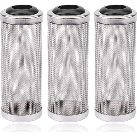 Set mit 3 Aquarienfilter-Schutzgittern für Fische und Garnelen, verhindern das Einsaugen von Fischen in den Filter, 16 mm
