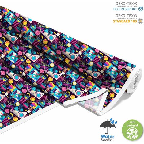 OUTDOOR DEKOSTOFFE OXFORD - Motiv Geometrisch I DX3620