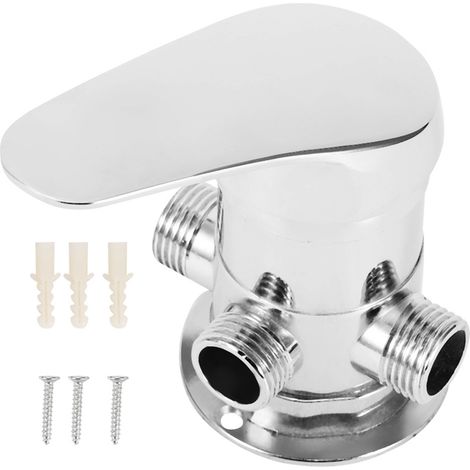 3-Wege-Eckduscharmatur G1/2 Zoll, Wasserabscheider, Duschumsteller - AquaForge
