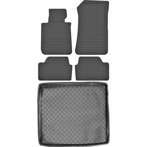 Juego de alfombrillas de goma para coche y alfombrilla para maletero para BMW X1 E84 Crossover (2009-2016).