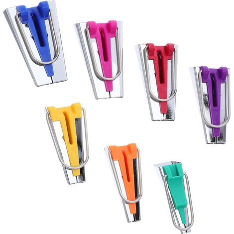 Outil de reliure de courtepointe 1 Set, Plieuse de biais Simple et Double, Compatible Rubans de 6mm à 25mm, Utilisation Rapide et Efficace, Adapté à la Couture en Déplacement (1/5)