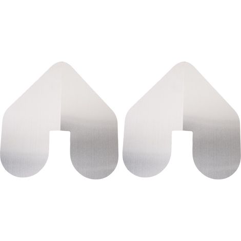 Lot de 2 protecteurs d'étrave bateau en acier inoxydable anti rayures et frottements avec adhésif, 22,86x22,23 cm (1/5)