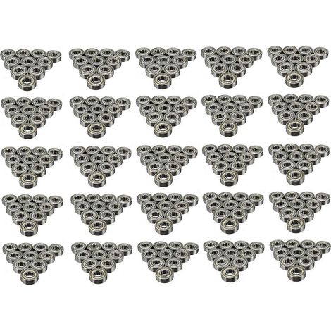 200 roues de scooter à roulements ABEC-5 608ZZ, 8 x 22 x 7 mm (1/5)