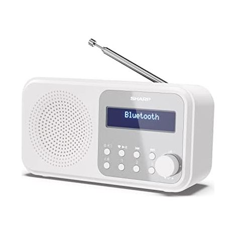 Sharp DR-P420(WH) Tokyo Radio Digital portátil (Dab/FM con RDS, Bluetooth, USBo batería), Color Blanco (1/5)