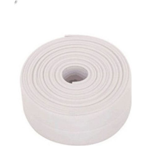 Joint Etancheite Auto Adhesif - Bande Silicone PVC Blanc - Pour Salle De Bain Cuisine Toilette Douche - 2 Pieces (1/5)