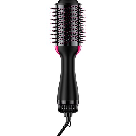 Mophorn Spazzola per asciugacapelli Hair, 4 in 1 ionica con rivestimento in ceramica da 75 mm, cilindro ovale, 3 impostazioni di calore, styling professionale per lisciare, asciugare, arricciare (1/5)