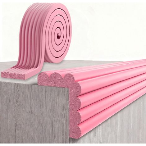 1 Bande de protection angle mousse, auto-adhésive, haute densité NBR, pour table lit bureau, sécurité enfant (1/5)