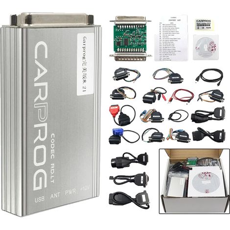 Herramienta de reparación automotriz, programación de ECU, adaptadores multifunción, Carprog V8.21 Set (1/2)