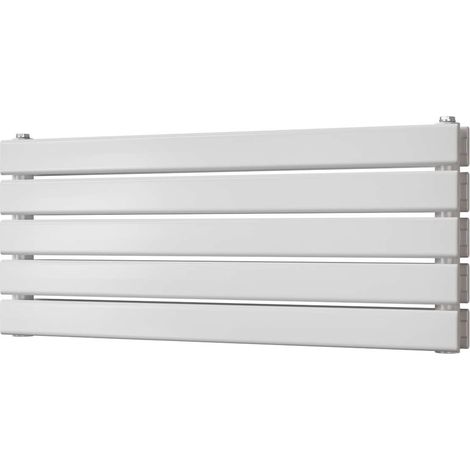 Typhoon Axis - White Horizontal Radiator H340mm x W800mm Double Panel
