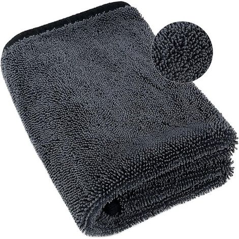 Chiffon microfibre XXL 90 x 60 cm - Super absorbant - Pour voiture et ménage - Nettoyage auto (1/5)