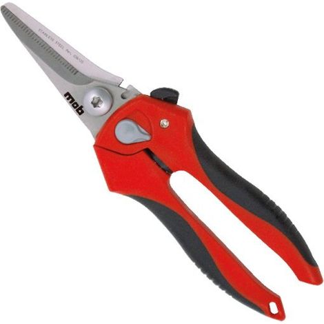 Cisaille coupe-tout droit – Acier inoxydable – Lames auto-affûtantes – Coupe multi-matériaux – MOB (1/10)
