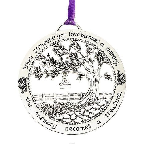 In Memory Festival Tree Ornament 8cm Alloy Memorial Keepsake Pendant (1/5)