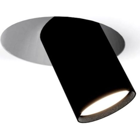 Spot encastrable lampadari bartalini esirnus gu10 led orientable plâtre métal, couleur noir