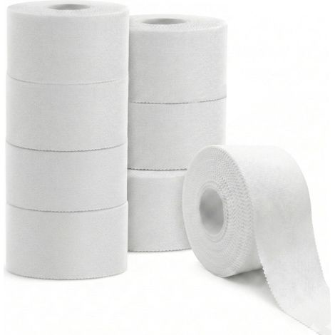 8 rouleaux de ruban de sport adhésif 3,8 cm x 10 m Blanc (1/5)