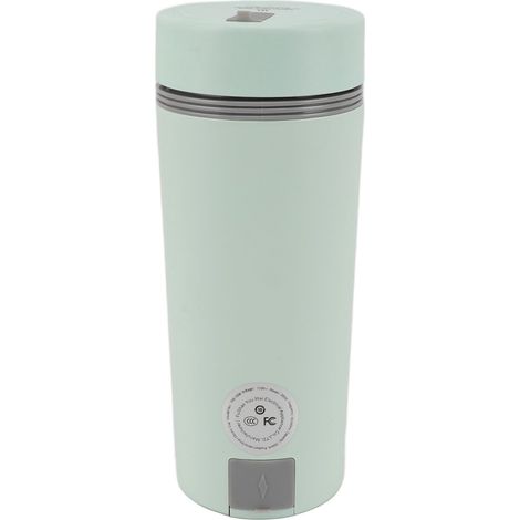 Bouilloire électrique de voyage 300 W 350 ml en acier inoxydable, isolation automatique, mini-bouilloire portable pour café et thé, vert clair, prise UE 220 V 50 Hz (1/5)