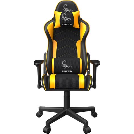 Gembird GC-SCORPION-05X Sedia da gioco nera e gialla (1/5)