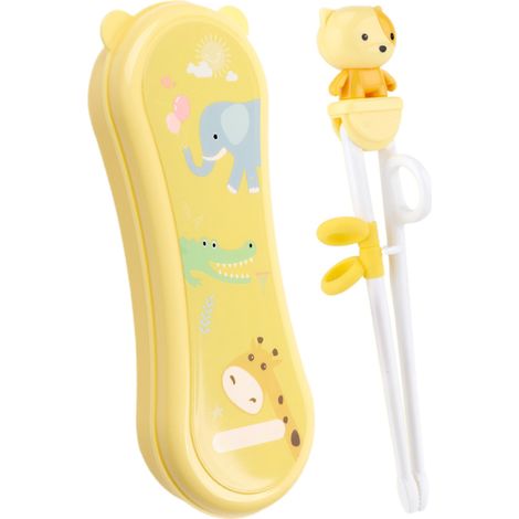Baguettes Enfant - Baguettes Apprentissage ABS 18,5 x 4 cm - Formes Animaux - Pour Première Utilisation Autonome - 1 Paire (1/5)