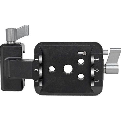 Plaque de montage à pince pour rail avec griffe porte-accessoires pour RS3 RS2 Noir et Gris-- (1/5)