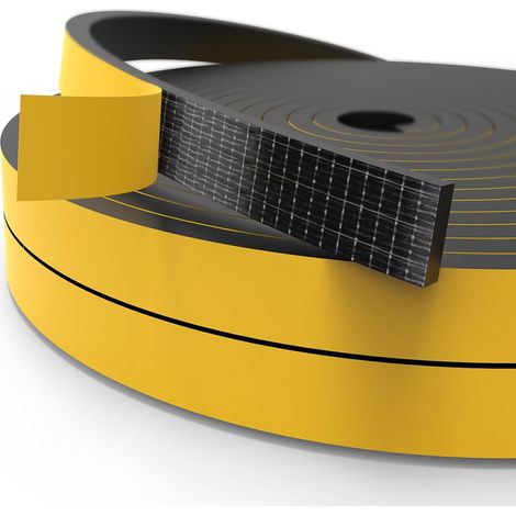 Draught Excluder Door Window Draught Excluder 9mm W x 3mm D x 10m L Foam Tape Seal Strip Black (1/5)