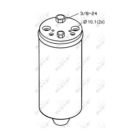 Filtre déshydratant, climatisation NRF 33121 NISSAN 1848006 921312F011 97184362