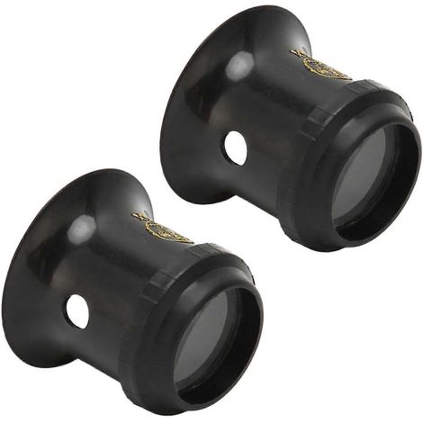 Lot de 2 loupes professionnelles portables pour la réparation de montres et l'évaluation de bijoux (grossissement 3X) (1/5)