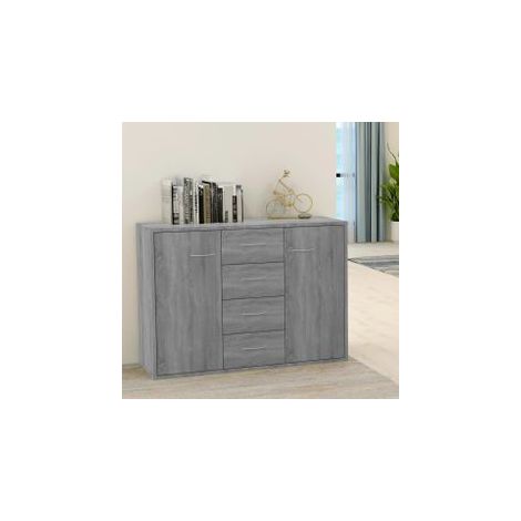 Buffet Sonoma gris 88x30x65 Bois d'ingénierie (1/5)