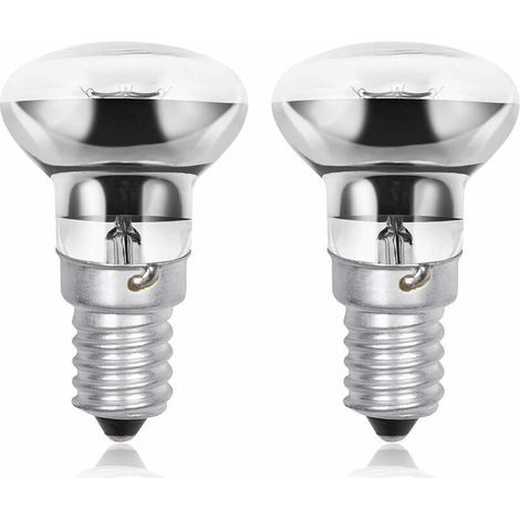 2er-Pack R39 E14 40W Energiespar-Lavalampen, warmweiß 2800K, dimmbar, Reflektor-Spot (1/4)