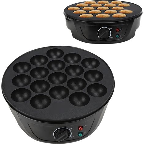 Máquina eléctrica para hacer takoyaki – Máquina para hacer bolas de pulpo con 18 cavidades, 750 W, placa antiadherente – Pequeño electrodoméstico de cocina (1/5)
