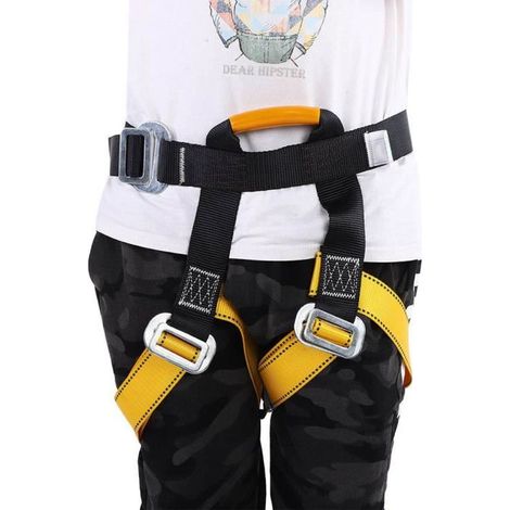 Harnais de rappel Harnais d\\'Escalade en Plein Air Sangle Ceinture de Sécurité pour Escalade Sauvetage Spéléologie (1/4)