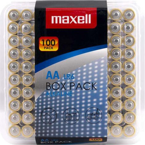 MAXELL Pila alcalina AA LR6 100 uds. (10x10 uds.)