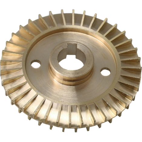 Pièce de rechange de haute qualité pour pompe à eau à double rainure de clavette 2024 : turbine en laiton de 60 mm de diamètre. (1/3)