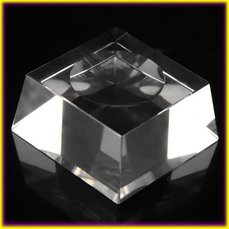 keenso sphère de cristal Boule De Cristal Transparente De 8 Cm Boule De Fortune Galaxies Pour La jardin gazon 663 socle en cristal (1/5)