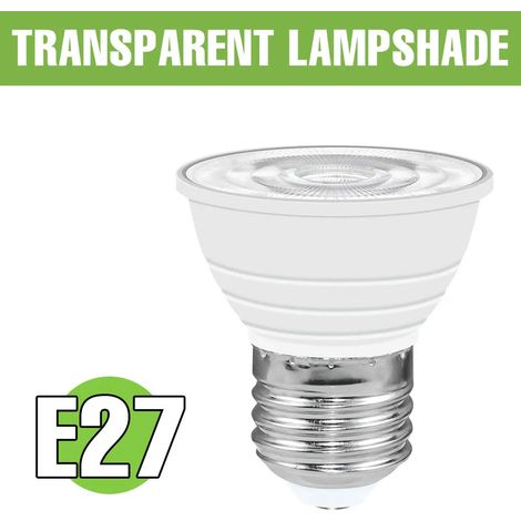 Lampes de croissance pour plantes Ampoules pour lustre GU5.3 220V (E27 transparentes, blanc froid, 5 W) pour salon et chambre, éclairage doux. (1/5)