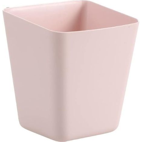 Pair Étagère de bureau, étagère suspendue, boîte de rangement, petite boîte, porte-stylo, panier de rangement simple, boîte de rangement de bureau pour divers objets, ensemble de 3 pièces (rose)