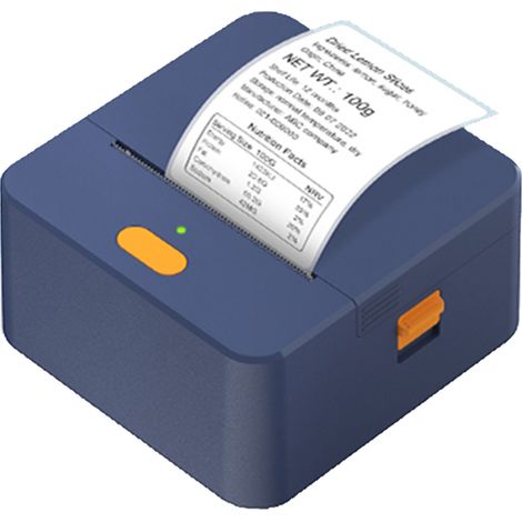 Imprimante Thermique Étiquette Poche P1 57mm Bluetooth Sans Fil Compatible iOS Android pour Organisation Maison Cuisine Bureau Logistique Étiquettes Adhésives DIY Date Cahier Étude 20-50mm Largeur Éti (1/2)