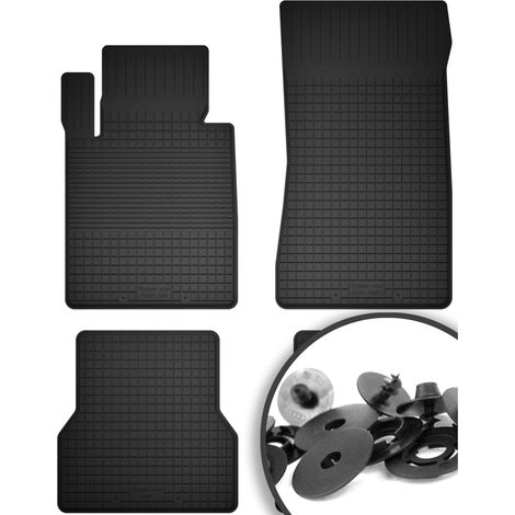 Alfombrillas de goma + topes para: BMW Serie 3 E30 descapotable (1986-1993)