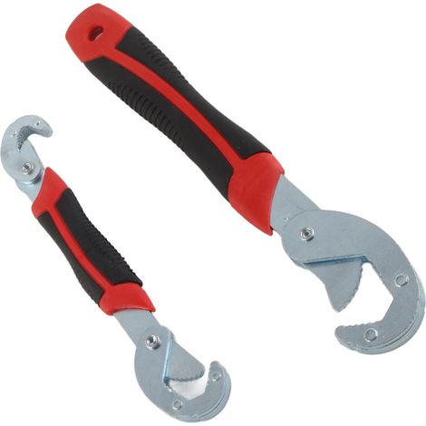 Clé à molette auto-réglable 2 pièces, multifonction 9-32mm, pince universelle à prise rapide pour tuyaux (1/5)