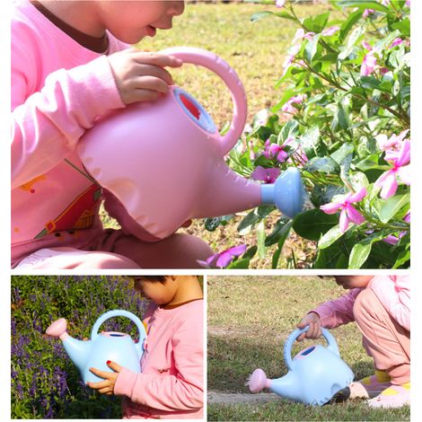 Arrosoir pour enfants en forme d'éléphant, mignon, en plastique, jouet de jardinage, 1,5 L, bleu (1/5)